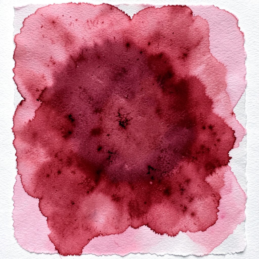 A moody watercolour in deep indigo and burnt umber, evoking tangled limbs and whispered encounters in shadow